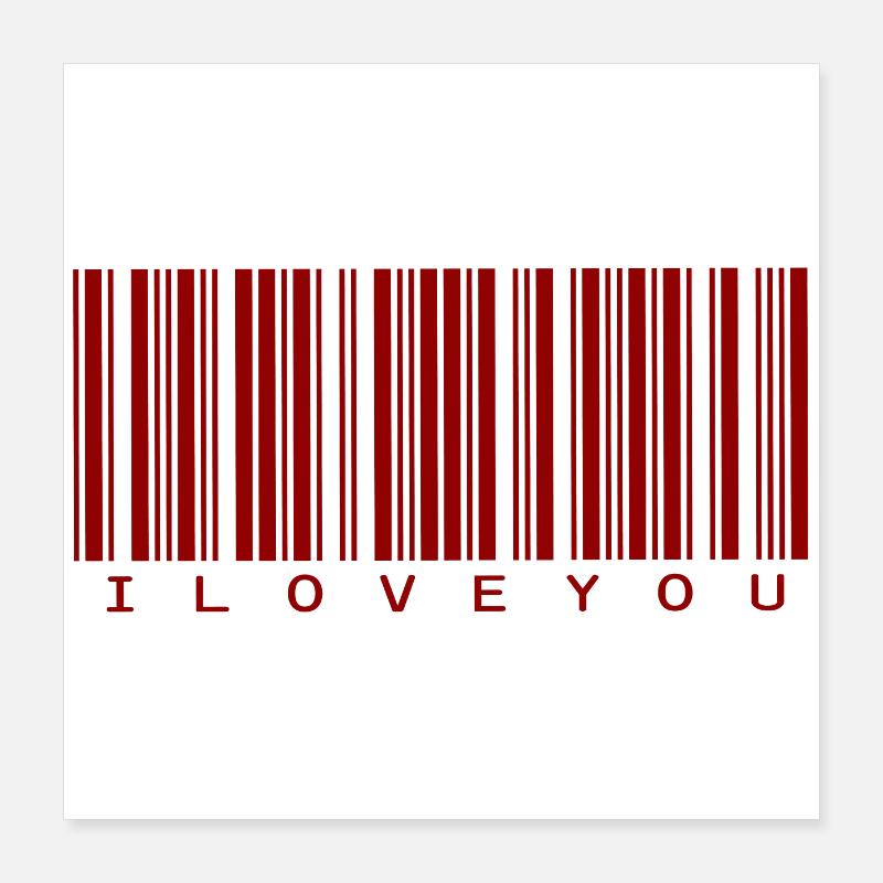 Ich liebe dich Poster 16" x 16" (40x40 cm)