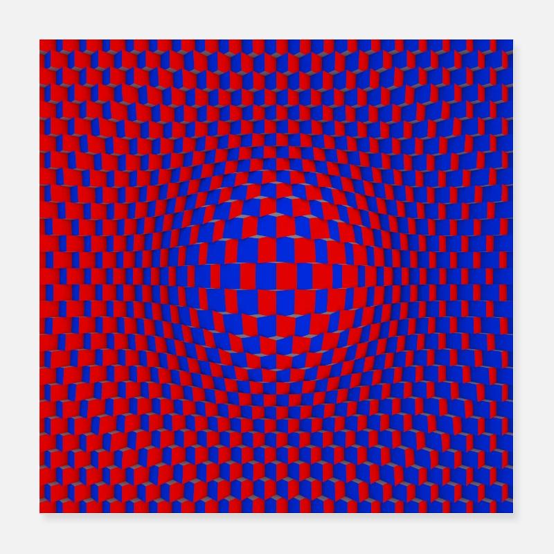 Cubes Poster 16" x 16" (40x40 cm)