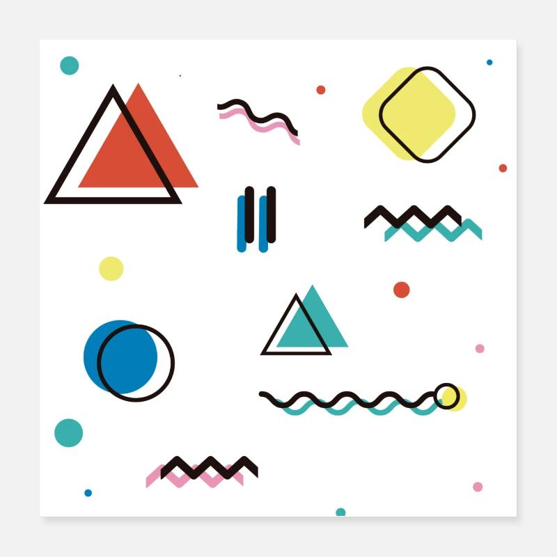 Abstract geometry Poster 16" x 16" (40x40 cm)