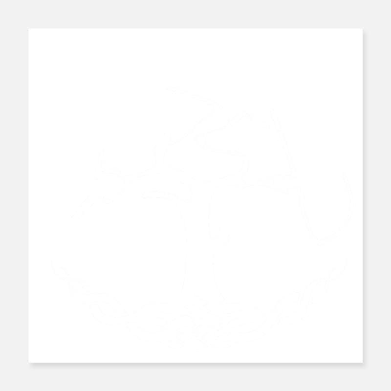 Keltische Symbole Lebensbaum - Geschenkidee Poster 40x40 cm