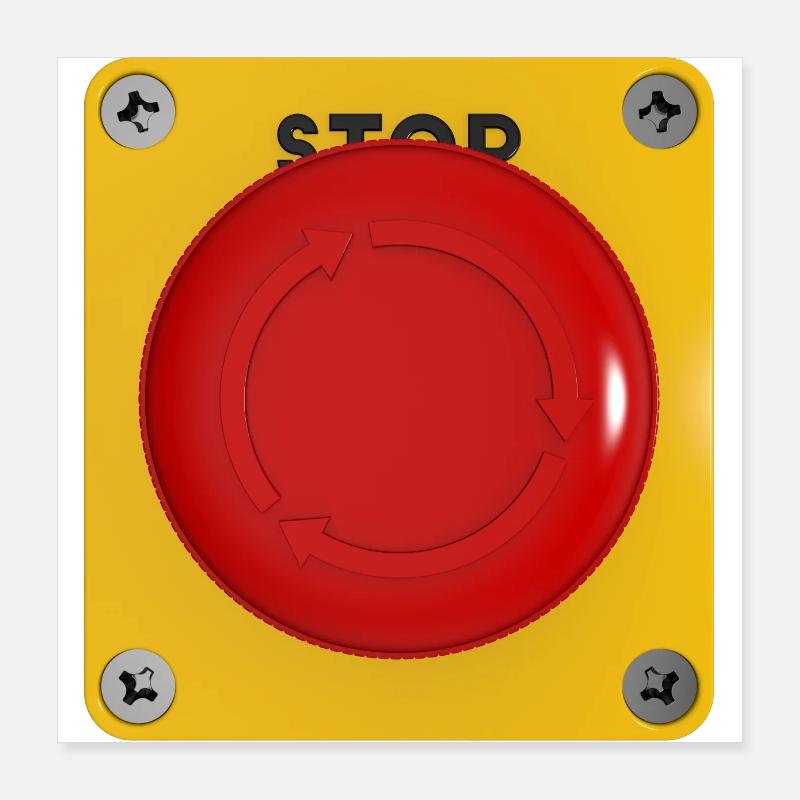 Stop Poster 40 x 40 cm