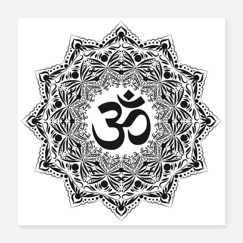 Esprit Mandala Om Poster 40 x 40 cm