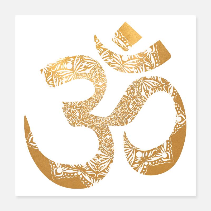 Signe doré Poster 40 x 40 cm