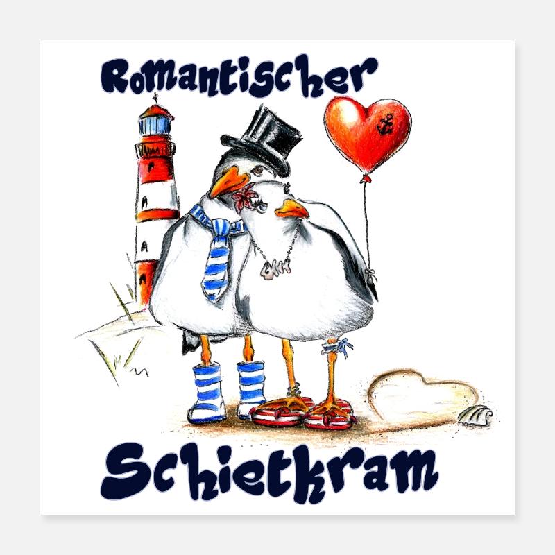 romantischer schietkram Poster 40x40 cm
