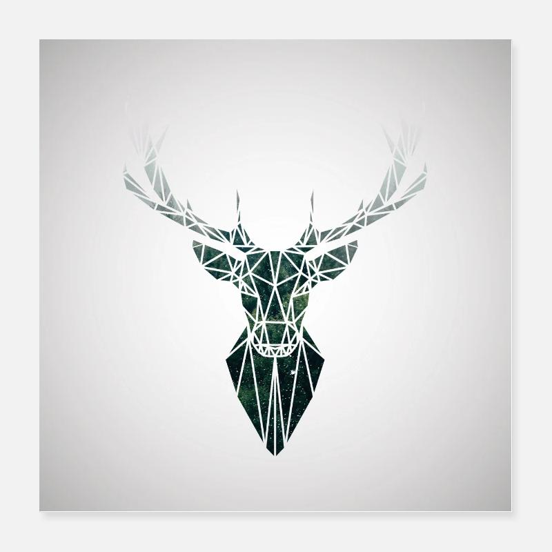 Deer Poster 16" x 16" (40x40 cm)