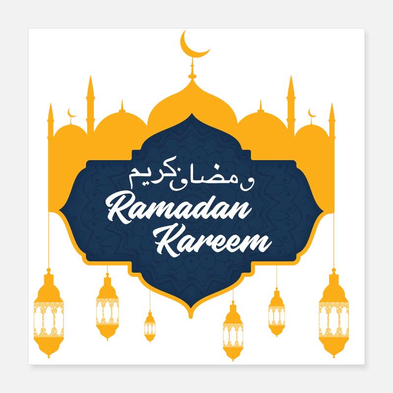 Le mois de jeûne du Ramadan Poster 40 x 40 cm