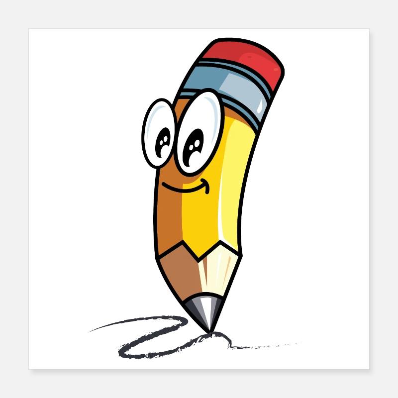 Crayon doux Poster 40 x 40 cm