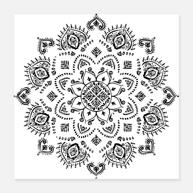 Mandala Poster 40 x 40 cm