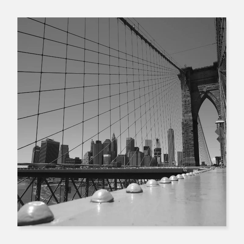 Pont de Brooklyn Poster 40 x 40 cm
