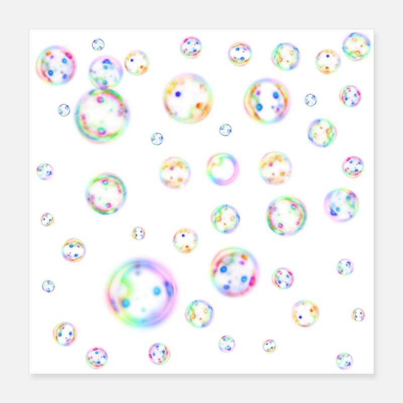 soap bubbles Poster 16" x 16" (40x40 cm)