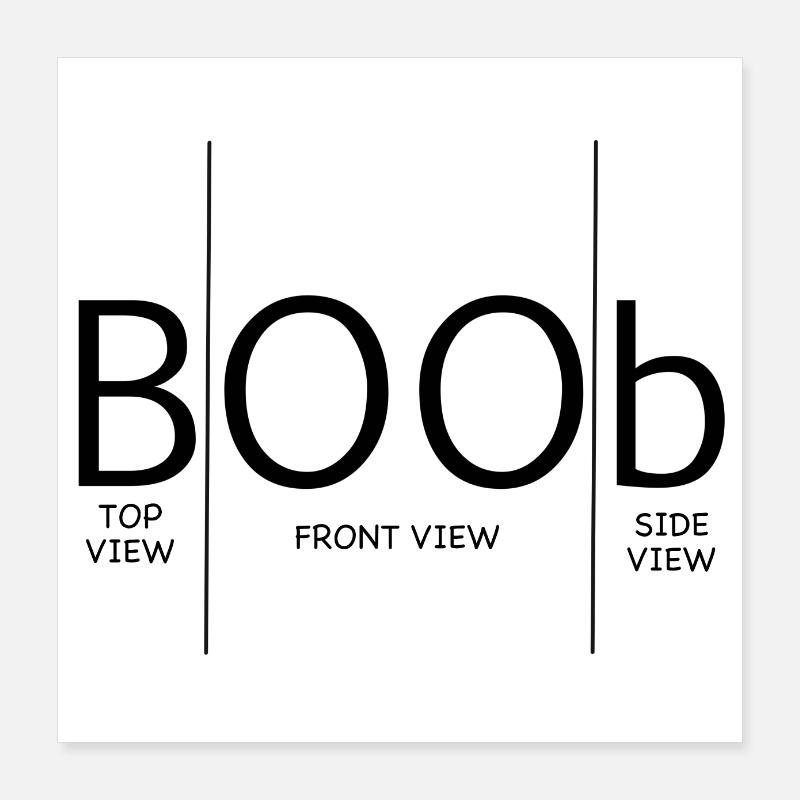 Boobs Poster 16" x 16" (40x40 cm)