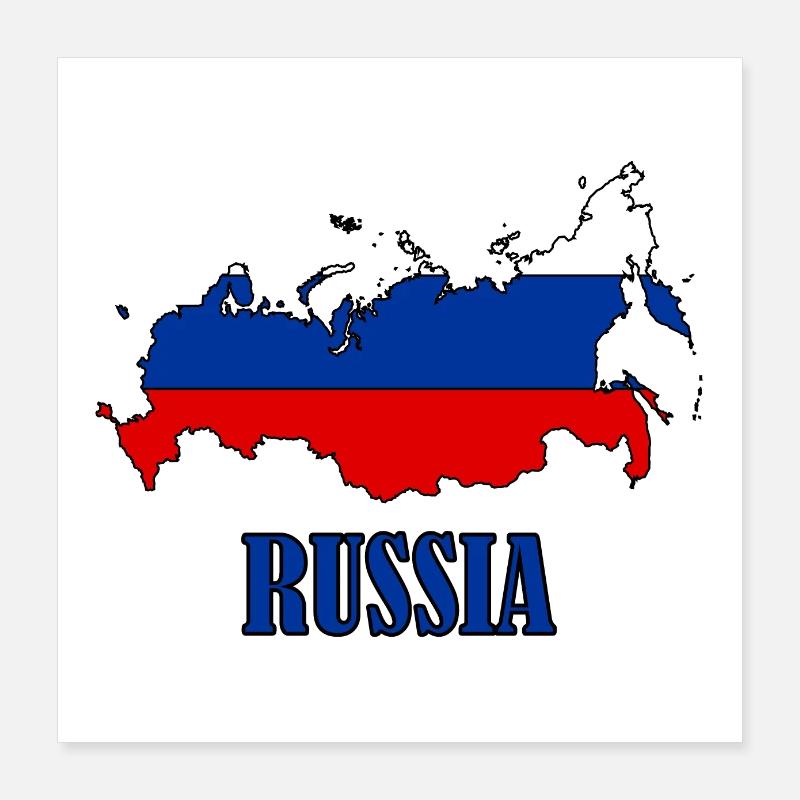 logo russie Poster 40 x 40 cm