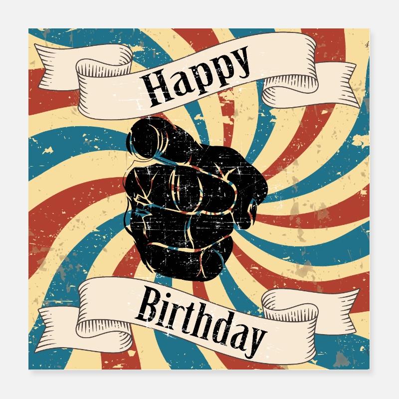Buon compleanno Poster 40x40 cm