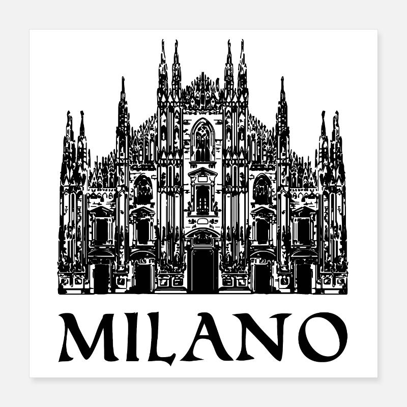 Mailand Poster 40x40 cm