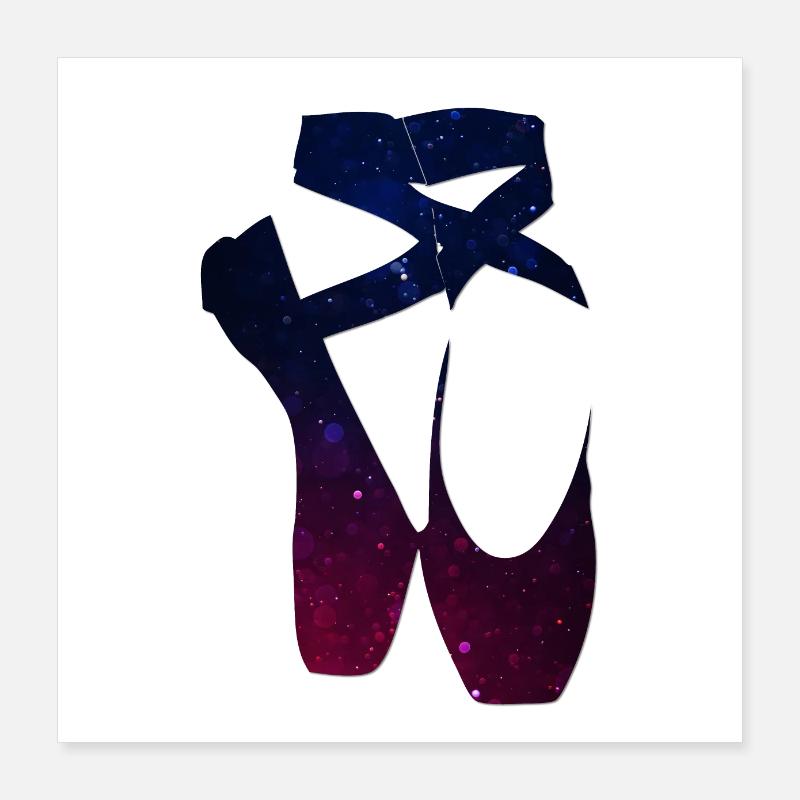 Ballettschuhe Poster 40x40 cm