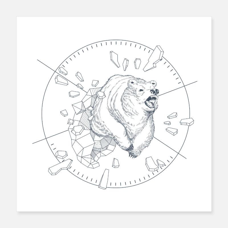 Ice Bear Poster 16" x 16" (40x40 cm)