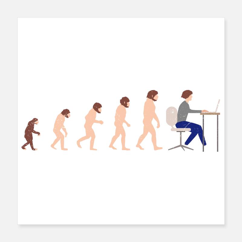 Programmatore per sviluppatori Evolution Veleno divertente Poster 40x40 cm