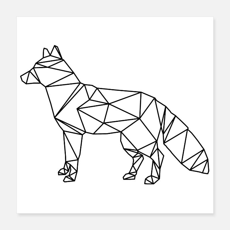 Renard Poster 40 x 40 cm