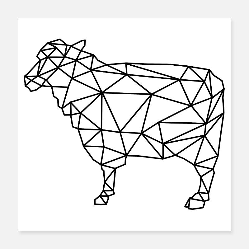 mouton Poster 40 x 40 cm