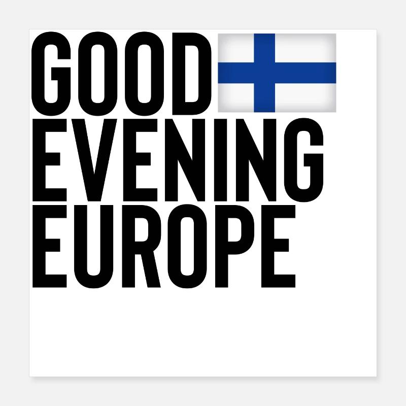 Finnland Poster 40x40 cm