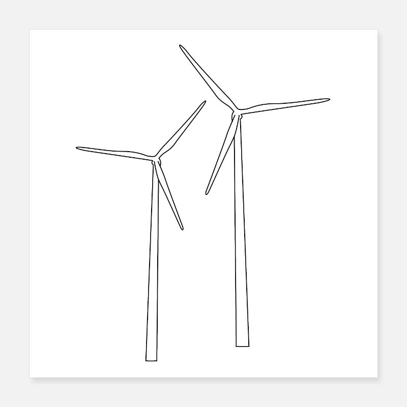 windmill Poster 16" x 16" (40x40 cm)