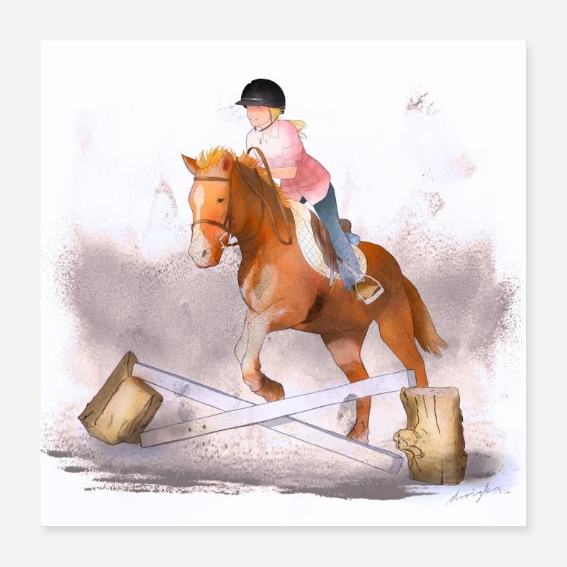 Cavalier Poster 40 x 40 cm