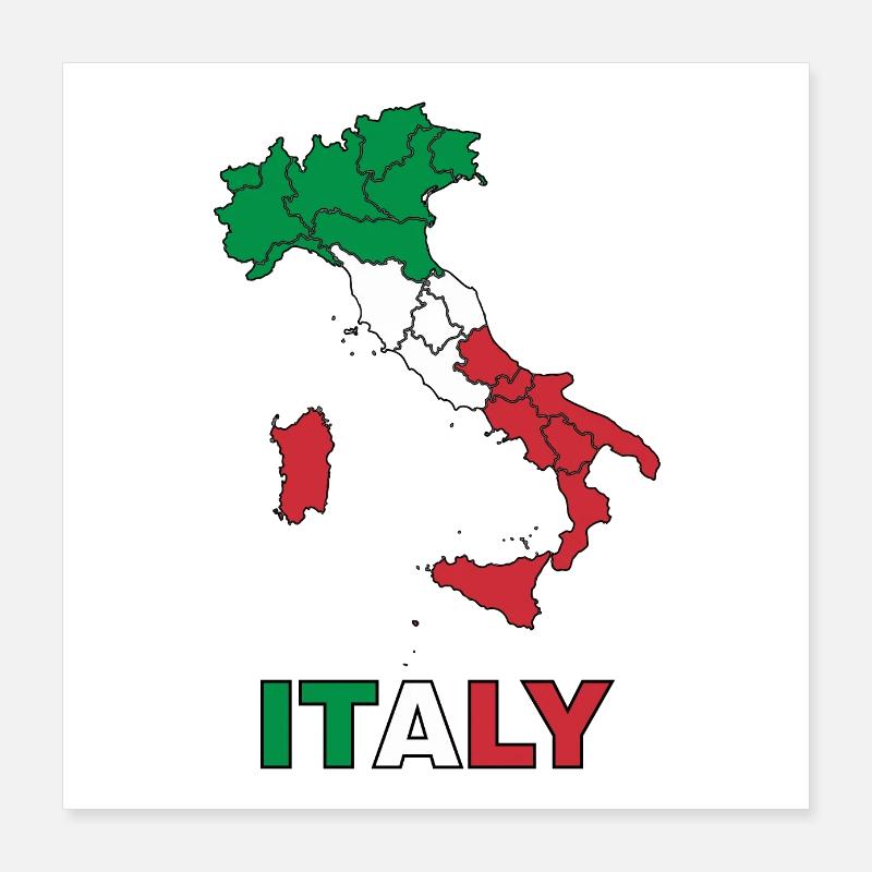 Italie Poster 40 x 40 cm