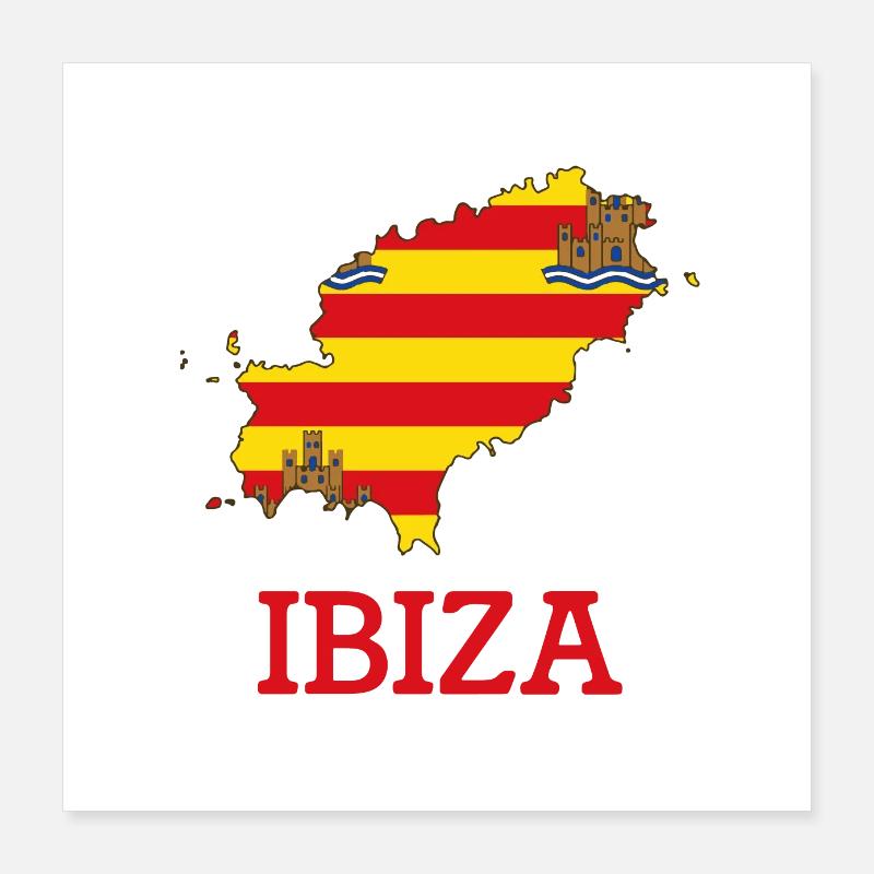ibiza Poster 40x40 cm