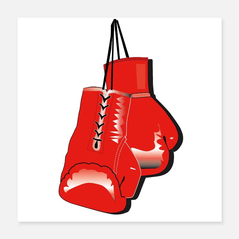 boxhandschuhe Poster 40x40 cm