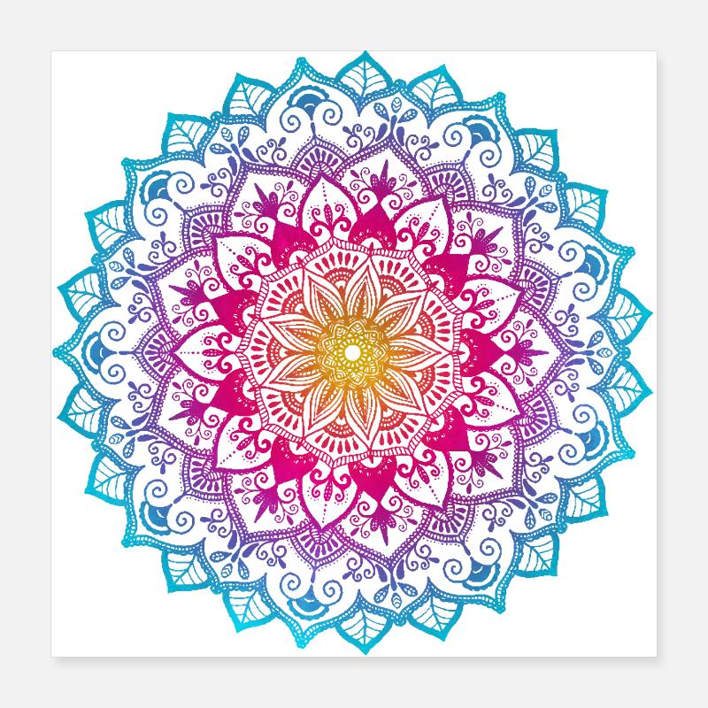 Mandala Poster 40x40 cm