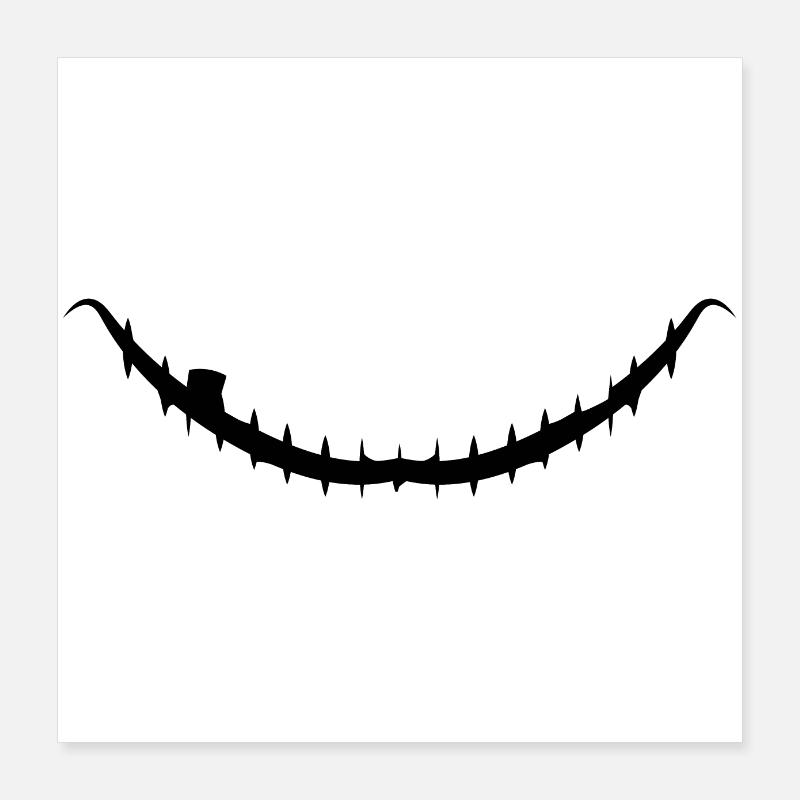 lächeln Poster 40x40 cm
