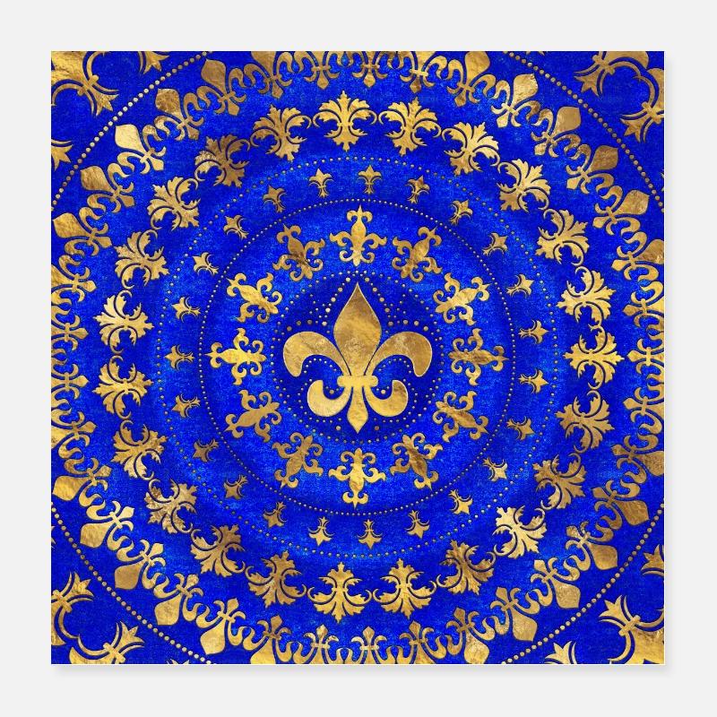 Fleur-de-lis ornament Poster 16" x 16" (40x40 cm)