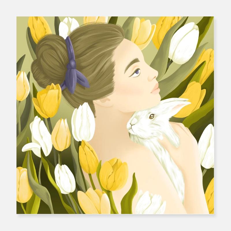 printemps Poster 40 x 40 cm