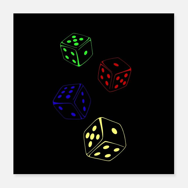 terning Poster 40x40 cm