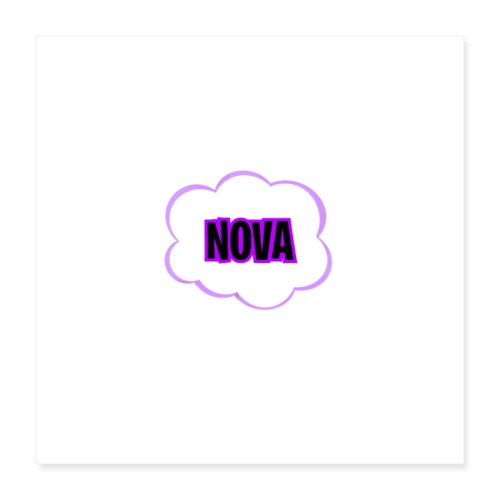 Nova's Logo - Poster 16 x 16 (40x40 cm)
