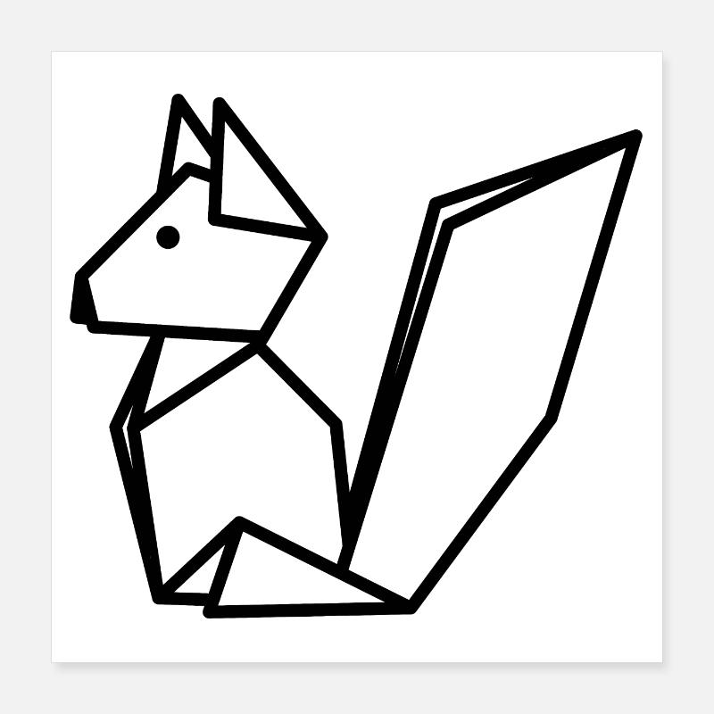Renard Poster 40 x 40 cm