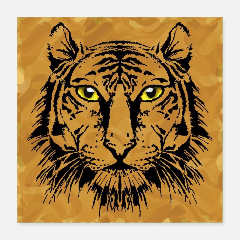 Tigre Poster 40 x 40 cm