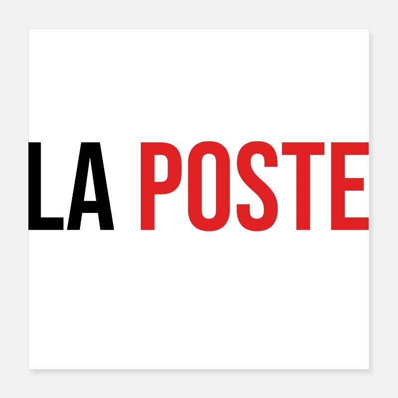 La poste postier livreur livraison Poster 40 x 40 cm