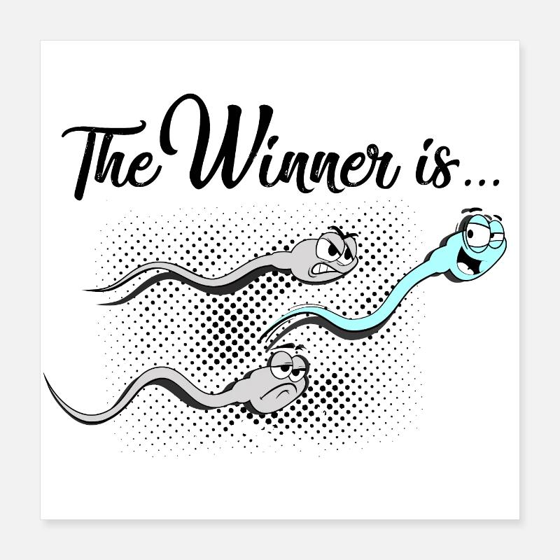 Samen Rennen, Gewinner Poster 40x40 cm