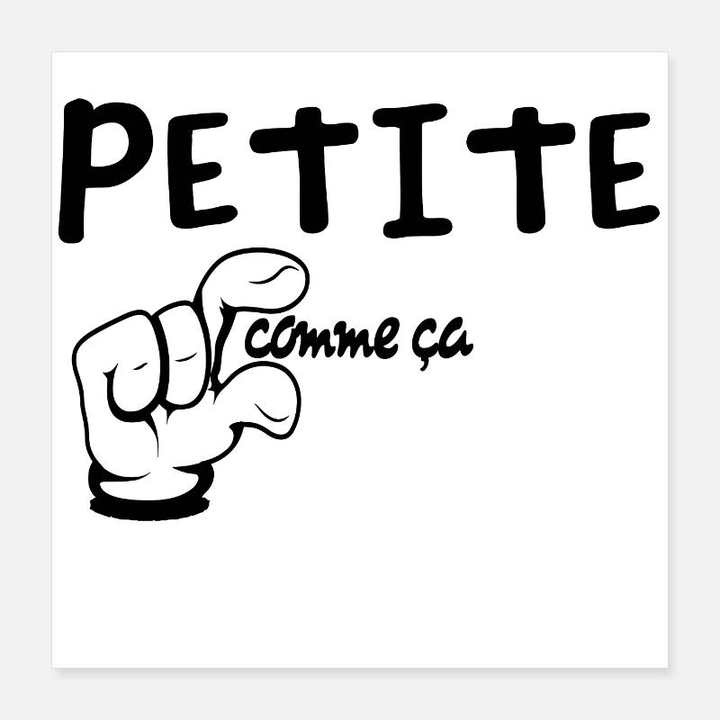 So klein - Humor Poster 40x40 cm