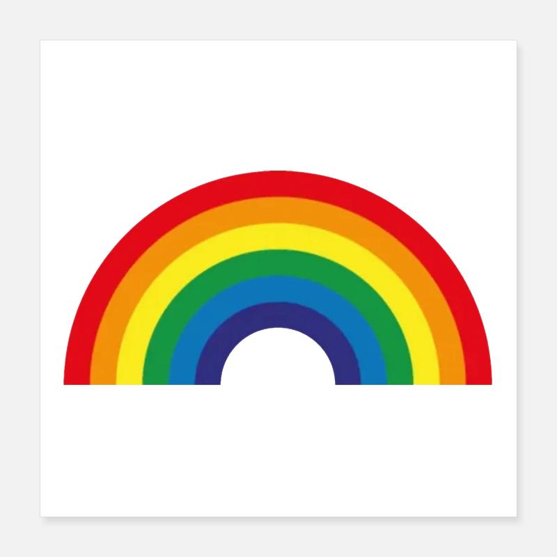 Rainbow Poster 16" x 16" (40x40 cm)