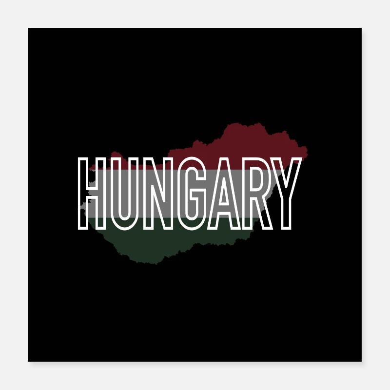 Ungarn Poster 40x40 cm