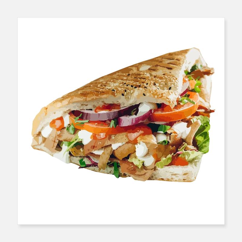 Döner Poster 40x40 cm
