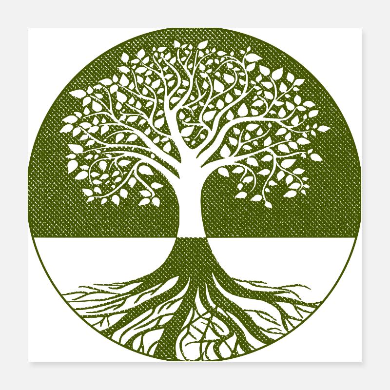 Arbre Poster 40 x 40 cm
