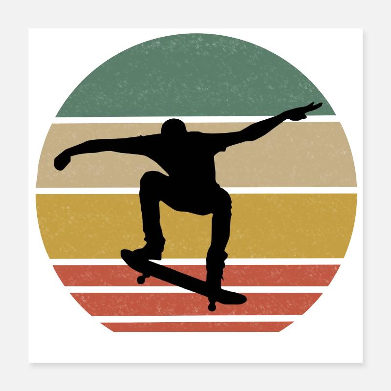 skateboard Poster 16" x 16" (40x40 cm)