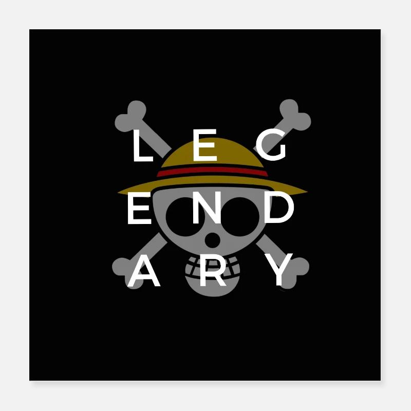 Legendary Collection - Straw hat flag Poster 16" x 16" (40x40 cm)