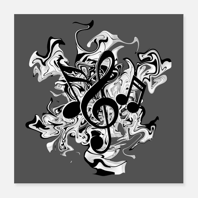 Noten Poster 40x40 cm