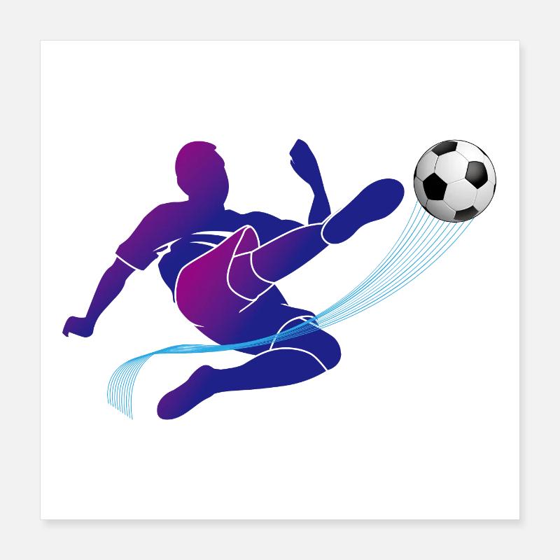 Fußball Poster 40x40 cm