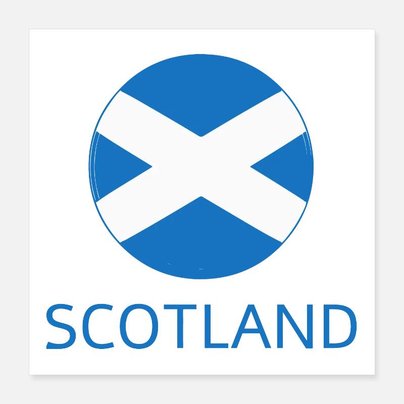 Schottland Poster 40x40 cm