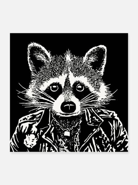 Sid - Poster 40x40 cm - Weiß